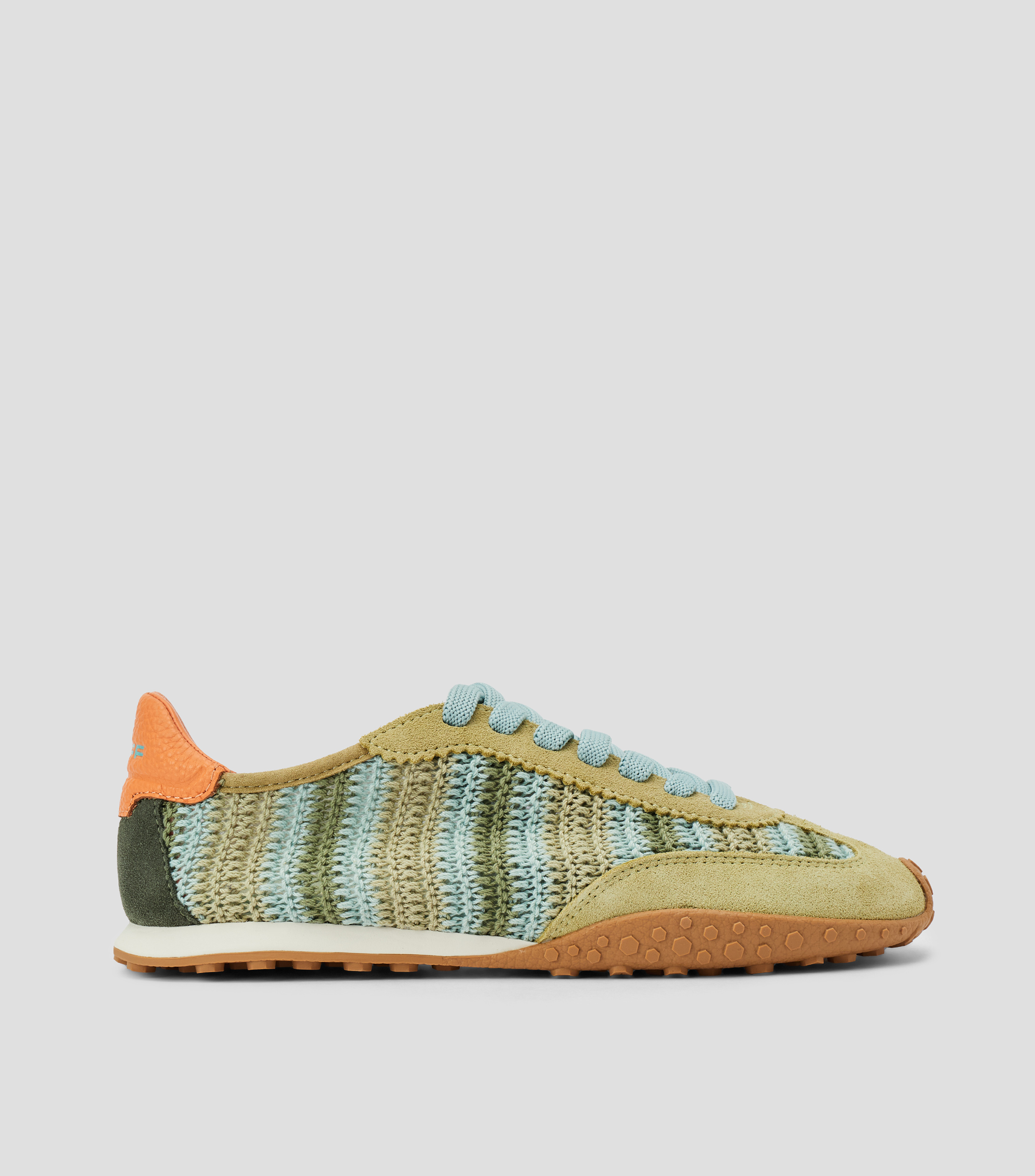 Tenis casuales Bridge Woven en textil y piel Mujer